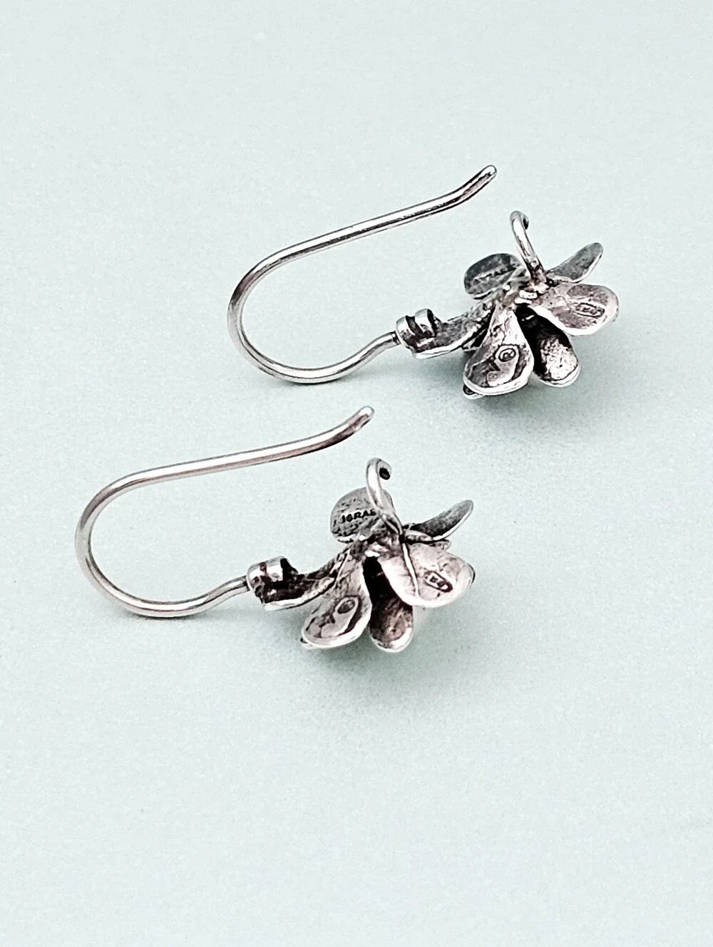 Silpada Sterling Silver Pearl 'Love Bloom' Floral Petite Earrings W1768